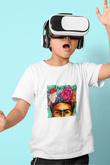 Frida Kahlo Unisex Baskılı Beyaz Çocuk Tişört