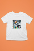 Frida Kahlo Unisex Baskılı Beyaz Çocuk Tişört