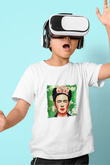Frida Kahlo Unisex Baskılı Beyaz Çocuk Tişört