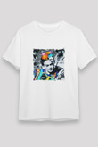Frida Kahlo Unisex Baskılı Beyaz Tişört