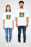 Frida Kahlo Unisex Baskılı Beyaz Tişört