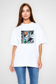 Frida Kahlo Unisex Baskılı Beyaz Tişört