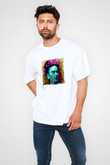 Frida Kahlo Unisex Baskılı Beyaz Tişört