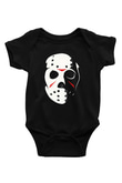 Friday the 13th 13.Cuma Baskılı Siyah Bebek Body - Zıbın