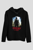 Friday the 13th 13.Cuma Siyah Unisex Kapüşonlu Sweatshirt