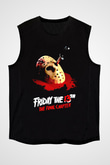 Friday the 13th 13.Cuma Siyah Unisex  Kolsuz Tişört