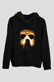 Friday the 13th 13.Cuma Siyah Unisex Kapüşonlu Sweatshirt