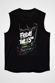 Friday the 13th 13.Cuma Siyah Unisex Kolsuz Tişört