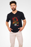 Friday the 13th 13.Cuma Siyah Unisex V Yaka Tişört