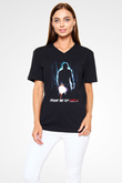 Friday the 13th 13.Cuma Siyah Unisex V Yaka Tişört
