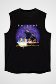Friends Siyah Unisex Kolsuz Tişört