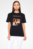 Friends Siyah Unisex Tişört