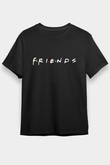 Friends Siyah Unisex Tişört