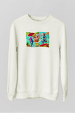 Fruit Ninja Beyaz Unisex Sweatshirt