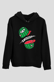 Fruit Ninja Siyah Unisex Hoodie
