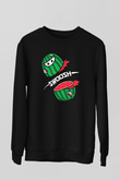 Fruit Ninja Siyah Unisex Sweatshirt