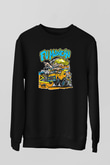Fu Manchu Siyah Unisex Sweatshirt