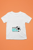 Futbol Baskılı Unisex Beyaz Çocuk Tişört - Tshirt
