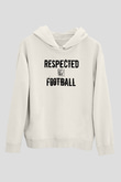 Futbol Baskılı Unisex Ekru Hoodie