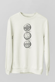 Futbol Baskılı Unisex Ekru Sweatshirt
