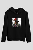 Future Baskılı Unisex Siyah Hoodie