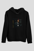 Future Baskılı Unisex Siyah Hoodie