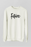 Future Beyaz Unisex Sweatshirt