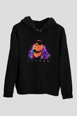 Future Siyah Unisex Kapüşonlu Sweatshirt