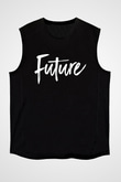 Future Siyah Unisex Kolsuz Tişört