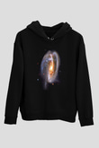 Galaksi Siyah Unisex Hoodie