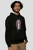 Galaksi Siyah Unisex Hoodie