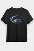 Galaksi Siyah Unisex Tişört T-Shirt - TişörtFabrikası