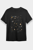Galaksi Siyah Unisex Tişört T-Shirt - TişörtFabrikası