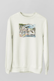 Galapagos Adaları Beyaz Unisex Sweatshirt