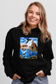 Galapagos Adaları Siyah Unisex Hoodie