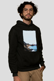 Galapagos Adaları Siyah Unisex Hoodie
