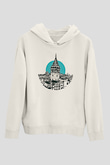 Galata Kulesi Baskılı Beyaz Unisex Hoodie