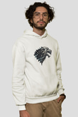 Game of Thrones Beyaz Unisex Kapşonlu Sweatshirt