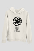 Game of Thrones Beyaz Unisex Kapşonlu Sweatshirt