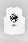 Game of Thrones Beyaz Unisex Kolsuz Tişört