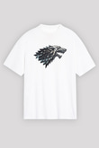 Game of Thrones Beyaz Unisex Oversize Tişört T-Shirt