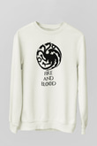 Game of Thrones Beyaz Unisex Sweatshirt
