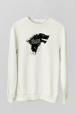Game of Thrones Beyaz Unisex Sweatshirt