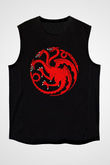 Game of Thrones Siyah Unisex Kolsuz Tişört