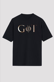 Game of Thrones Siyah Unisex Oversize Tişört T-Shirt