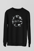 Game of Thrones Siyah Unisex Sweatshirt