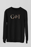 Game of Thrones Siyah Unisex Sweatshirt