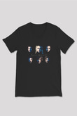 Game of Thrones Siyah Unisex V Yaka Tişört