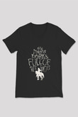 Game of Thrones Siyah Unisex V Yaka Tişört T-Shirt