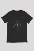 Game of Thrones Siyah Unisex V Yaka Tişört